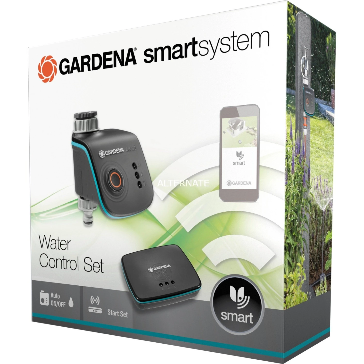 GARDENA Smart Garden GARDENA Bewässerungssteuerung Smart Water Control Set (grau/türkis, 2-teilig, Mit Smart Gateway) 4 GARDENA Smart Garden GARDENA Bewässerungssteuerung Smart Water Control Set (grau/türkis, 2-teilig, Mit Smart Gateway) – Bild 2