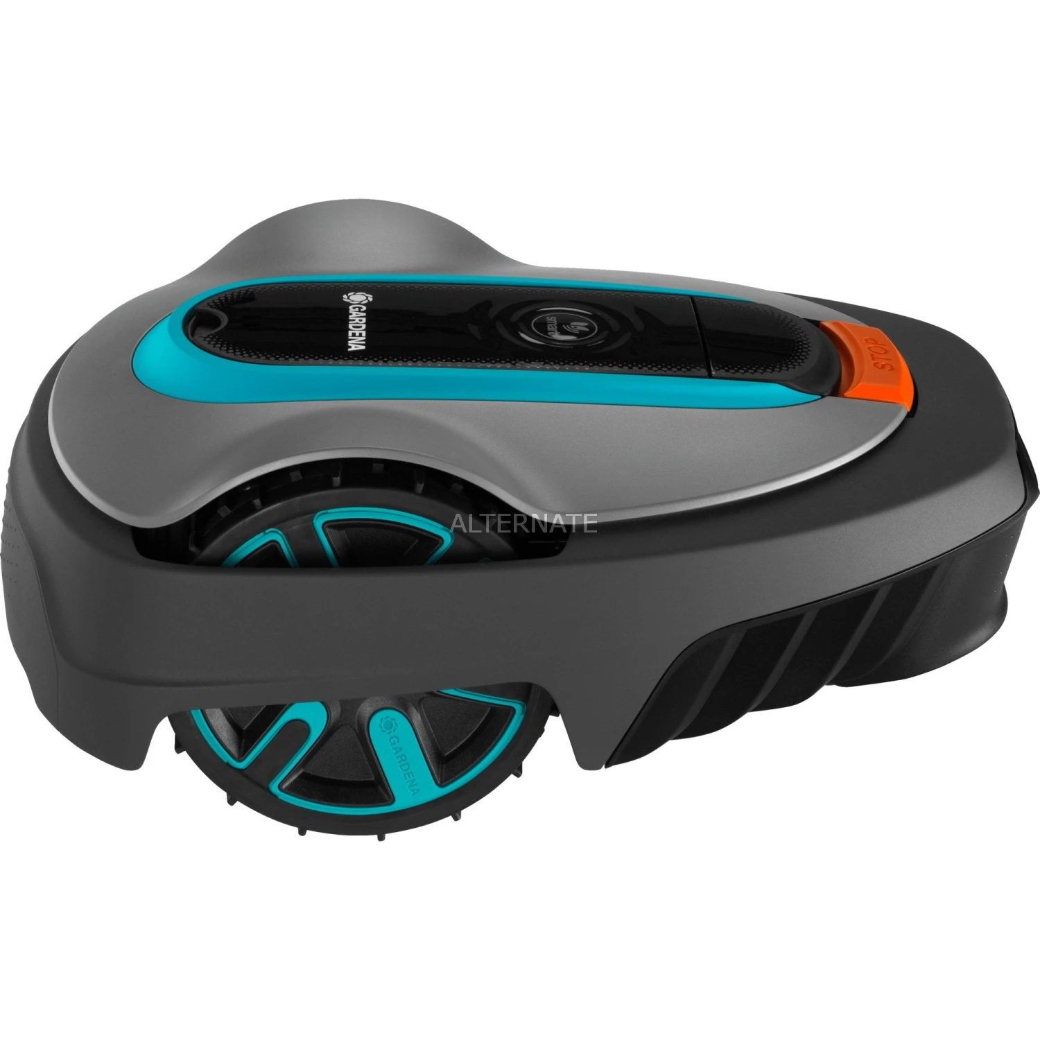 GARDENA Smart Garden GARDENA Mähroboter Smart SILENO City 600m² Set (grau/türkis, Li-Ionen Akku 2,1Ah, Mit Smart Gateway, LONA-Technologie) 4 GARDENA Smart Garden GARDENA Mähroboter Smart SILENO City 600m² Set (grau/türkis, Li-Ionen Akku 2,1Ah, Mit Smart Gateway, LONA-Technologie) – Bild 3