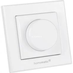 Homematic IP Smart Home Homematic IP Drehtaster (HmIP-WRCR), Schalter (weiß)