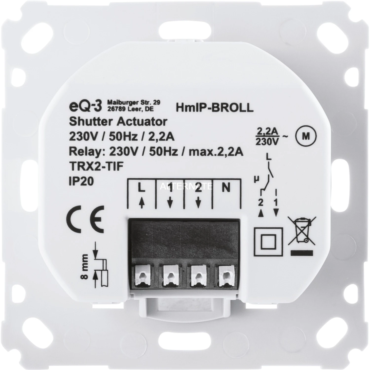 Homematic IP Smart Home Rollladenaktor Für Markenschalter (HmIP-BROLL) (3er Bundle) – Bild 5