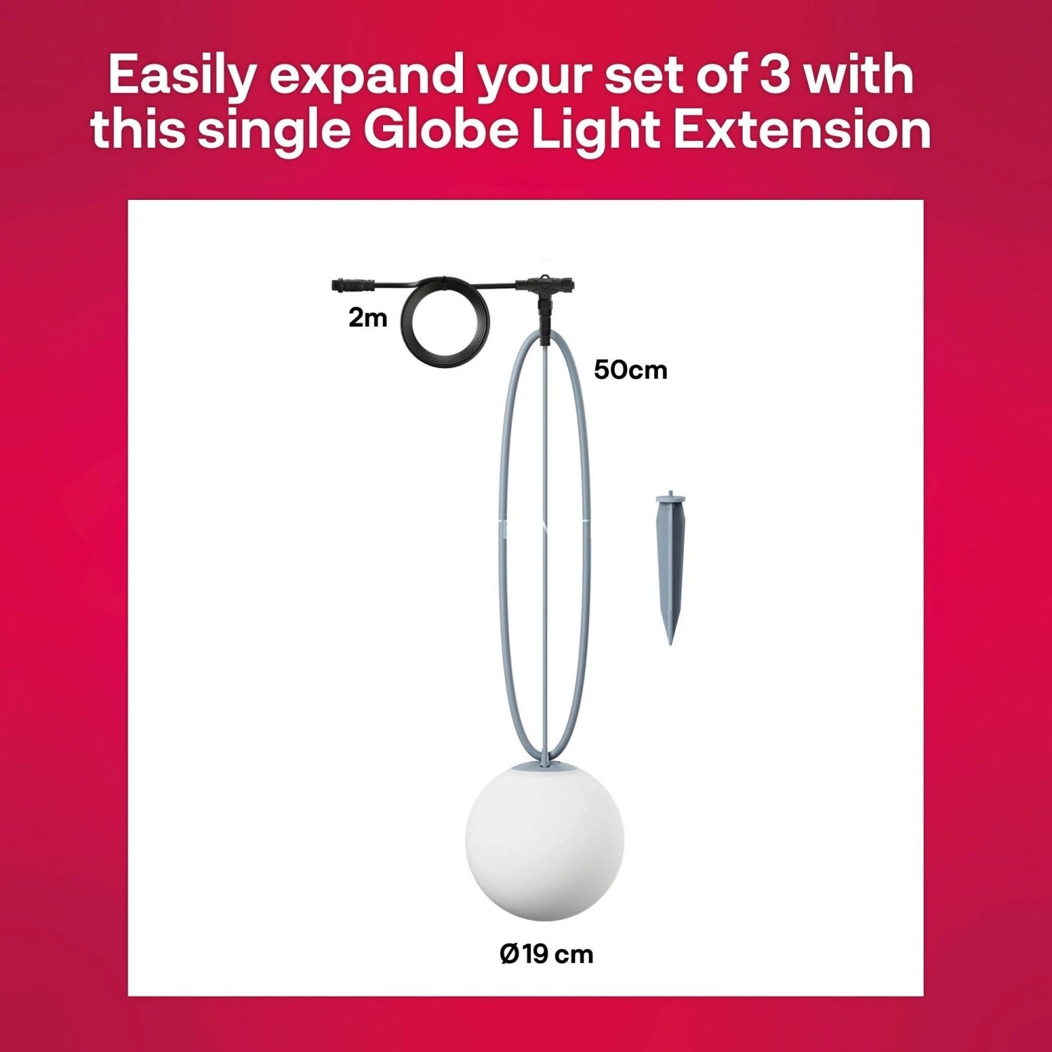 Leuchten INNR Outdoor Smart Globe Light Colour Extension, LED-Leuchte (ersetzt 33 Watt, Erweiterung) – Bild 4