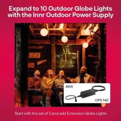 Leuchten INNR Outdoor Smart Globe Light Colour Extension, LED-Leuchte (ersetzt 33 Watt, Erweiterung) -Smart Home Zubehör Verkaufsgeschäft INNR Outdoor Smart Globe Light Colour Extension LED Leuchte@@1848151 5