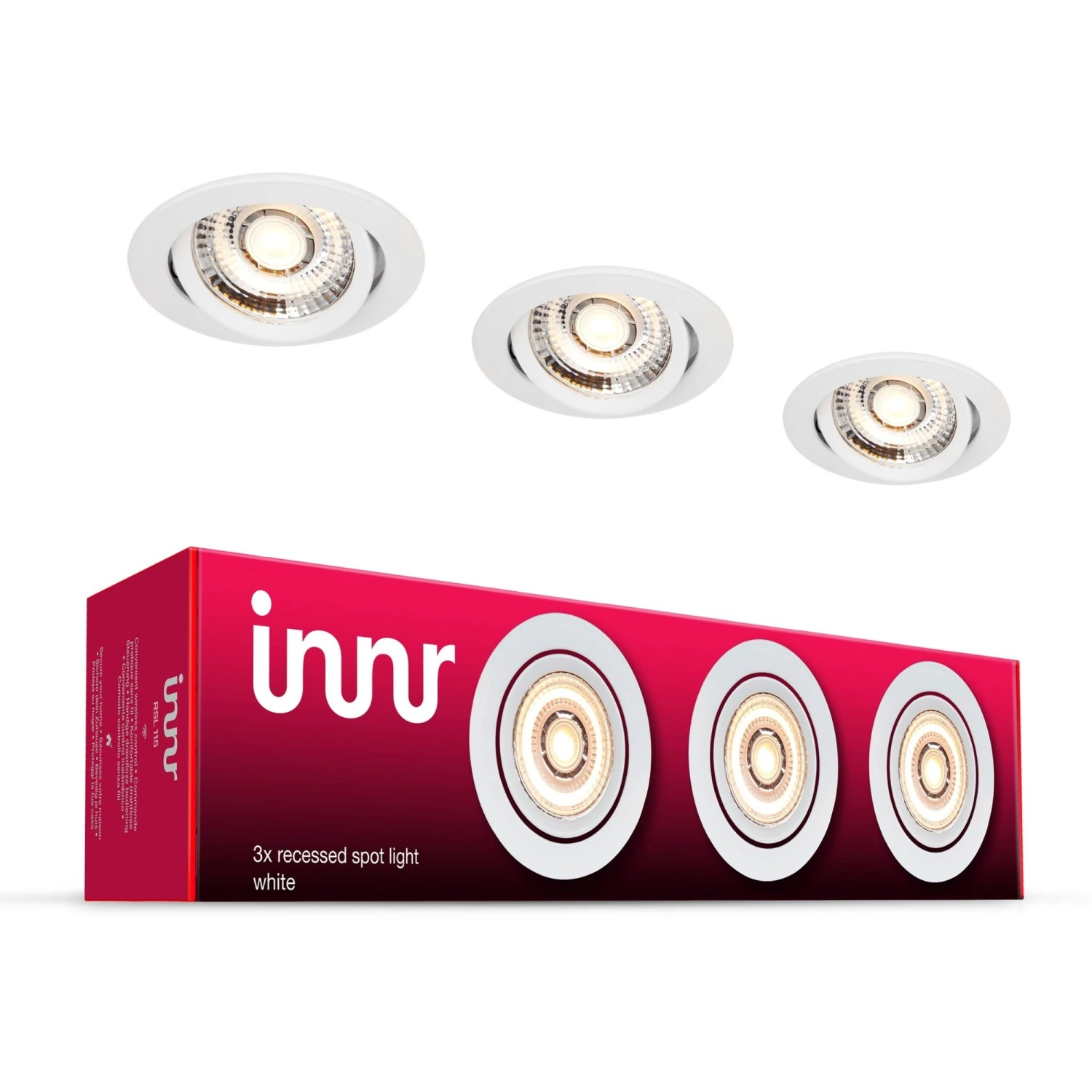 Leuchten INNR Spot Light 3er-Pack, LED-Leuchte (3 Schwenkbare Einbaustrahler) 3 Leuchten INNR Spot Light 3er-Pack, LED-Leuchte (3 Schwenkbare Einbaustrahler)