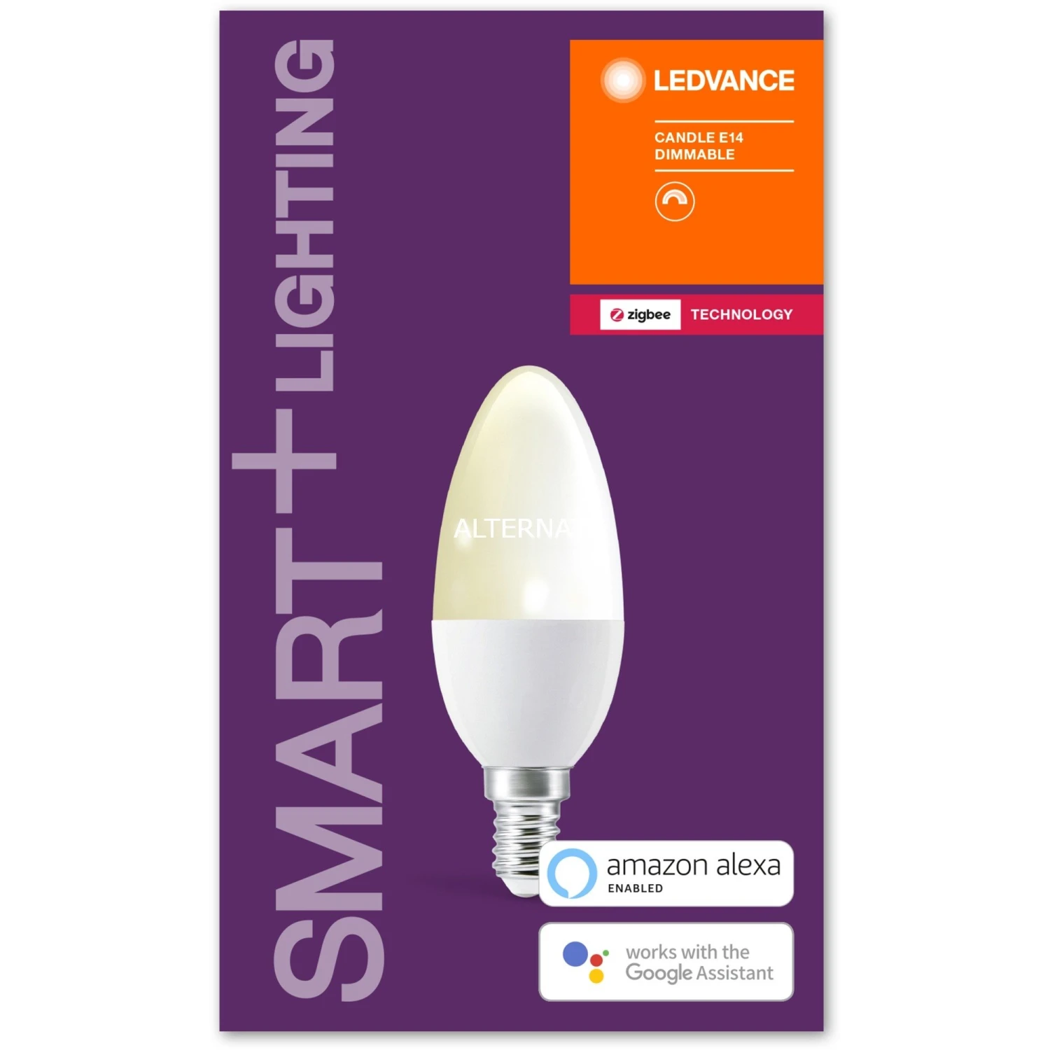 Leuchtmittel LEDVANCE SMART+ ZB CANDLE 40 4,9 W/2700K E14, LED-Lampe (ZigBee, Ersetzt 40 Watt)