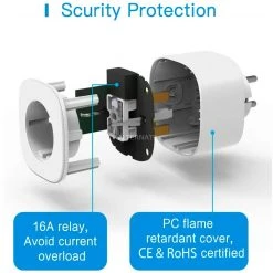 Smarte Steckdosen MEROSS MSS210 Smart Wi-Fi Steckdose, Schaltsteckdose (weiß) -Smart Home Zubehör Verkaufsgeschäft MEROSS MSS210 Smart Wi Fi Steckdose Schaltsteckdose@@1835654 3