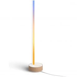 Leuchten Philips Gradient Signe Tischleuchte, LED-Leuchte (weiß/holz, Oak)