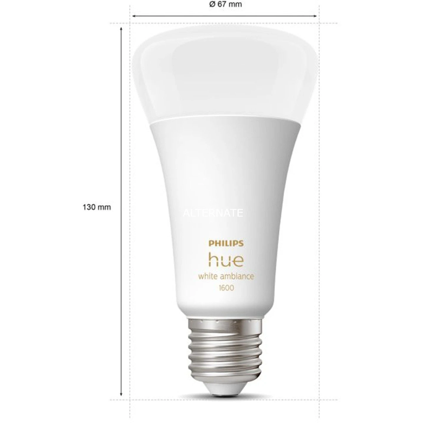 Leuchtmittel Philips Hue White Ambiance A67 E27, LED-Lampe (ersetzt 75 Watt) 5 Leuchtmittel Philips Hue White Ambiance A67 E27, LED-Lampe (ersetzt 75 Watt) – Bild 3