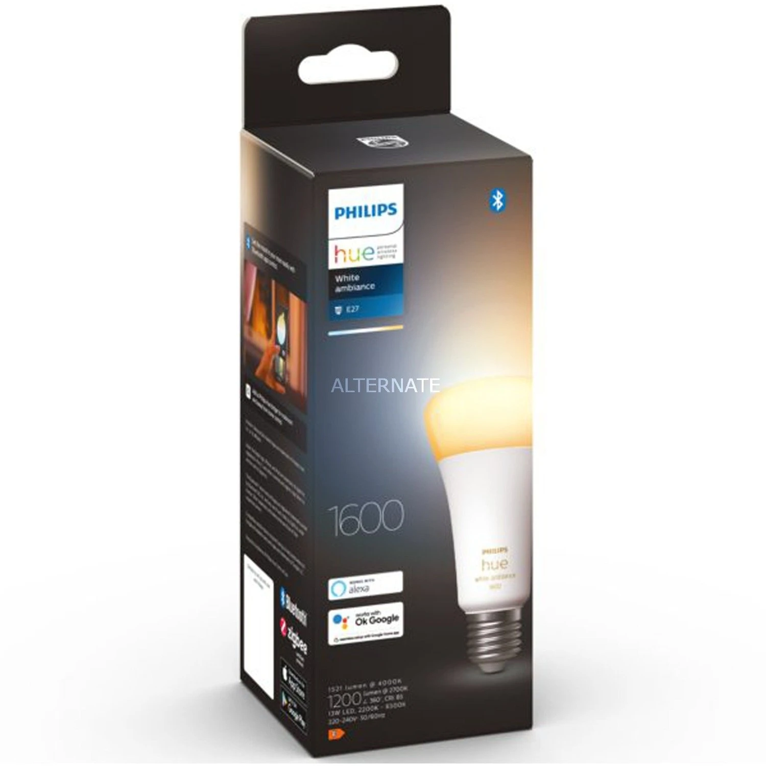 Leuchtmittel Philips Hue White Ambiance A67 E27, LED-Lampe (ersetzt 75 Watt) 6 Leuchtmittel Philips Hue White Ambiance A67 E27, LED-Lampe (ersetzt 75 Watt) – Bild 4