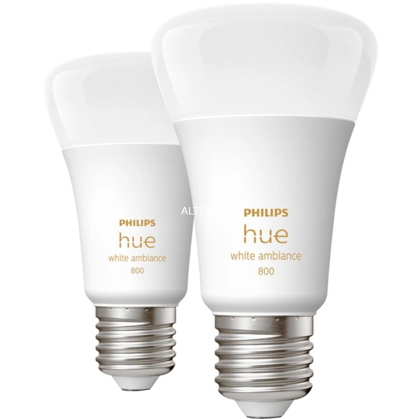 Leuchtmittel Philips Hue White Ambiance E27, LED-Lampe (Doppelpack, Ersetzt 60 Watt) 4 Leuchtmittel Philips Hue White Ambiance E27, LED-Lampe (Doppelpack, Ersetzt 60 Watt) – Bild 2