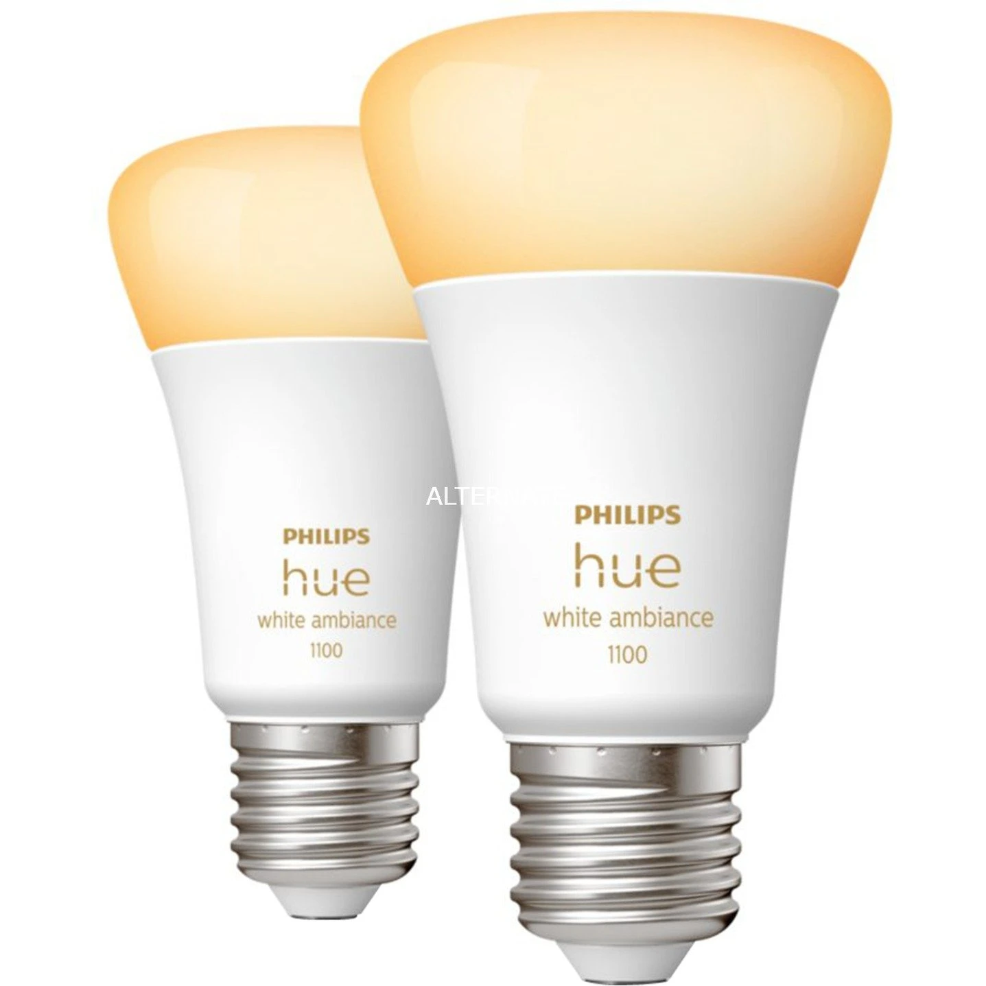 Leuchtmittel Philips Hue White Ambiance E27, LED-Lampe (Doppelpack, Ersetzt 60 Watt) 3 Leuchtmittel Philips Hue White Ambiance E27, LED-Lampe (Doppelpack, Ersetzt 60 Watt)