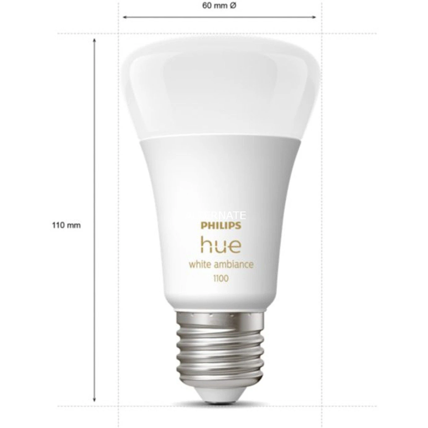 Leuchtmittel Philips Hue White Ambiance E27, LED-Lampe (Doppelpack, Ersetzt 60 Watt) 5 Leuchtmittel Philips Hue White Ambiance E27, LED-Lampe (Doppelpack, Ersetzt 60 Watt) – Bild 3