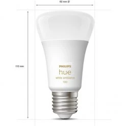 Leuchtmittel Philips Hue White Ambiance Starter-Kit E27, LED-Lampe (drei Lampen, Eine Hue-Bridge, Ein Dimmschalter, Ersetzt 60 Watt) -Smart Home Zubehör Verkaufsgeschäft Philips Hue White Ambiance Starter Kit E27 LED Lampe@@1791965 2