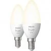 Leuchtmittel Philips Hue White E14, LED-Lampe (Doppelpack, Ersetzt 40 Watt) -Smart Home Zubehör Verkaufsgeschäft Philips Hue White E14 LED Lampe@@1791974
