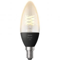 Leuchtmittel Philips Hue White E14, LED-Lampe (ersetzt 28 Watt, Filament)