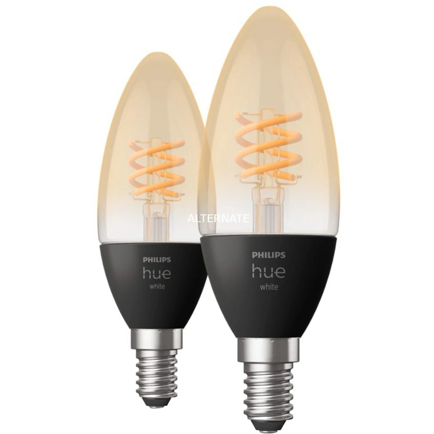 Leuchtmittel Philips Hue White E14, LED-Lampe (Doppelpack, Ersetzt 28 Watt, Filament) 4 Leuchtmittel Philips Hue White E14, LED-Lampe (Doppelpack, Ersetzt 28 Watt, Filament) – Bild 2