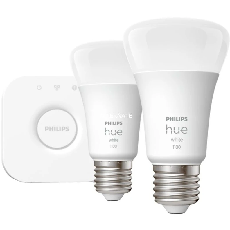 Leuchtmittel Philips Hue White Starter-Kit E27, LED-Lampe (zwei Lampen, Eine Hue-Bridge, Ersetzt 75 Watt) 4 Leuchtmittel Philips Hue White Starter-Kit E27, LED-Lampe (zwei Lampen, Eine Hue-Bridge, Ersetzt 75 Watt) – Bild 2