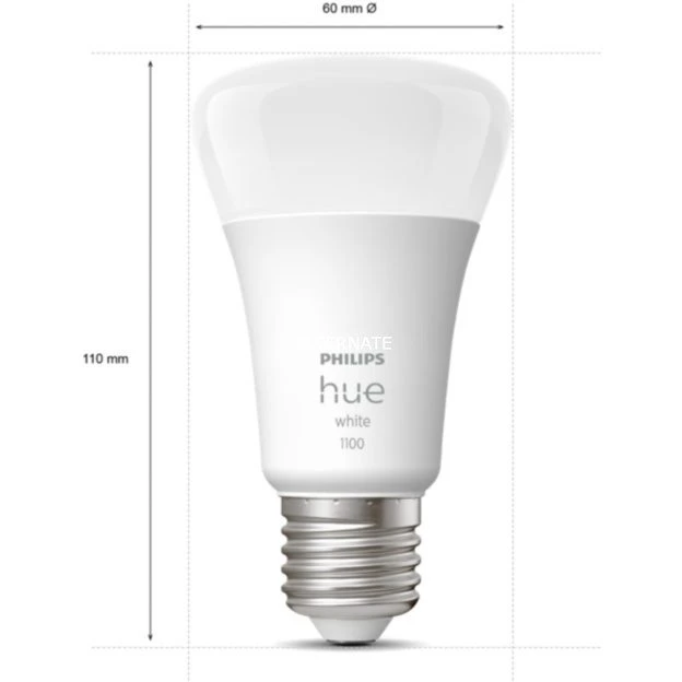 Leuchtmittel Philips Hue White Starter-Kit E27, LED-Lampe (zwei Lampen, Eine Hue-Bridge, Ersetzt 75 Watt) 5 Leuchtmittel Philips Hue White Starter-Kit E27, LED-Lampe (zwei Lampen, Eine Hue-Bridge, Ersetzt 75 Watt) – Bild 3