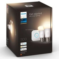 Leuchtmittel Philips Hue White Starter-Kit E27, LED-Lampe (zwei Lampen, Eine Hue-Bridge, Ersetzt 75 Watt) 9 Leuchtmittel Philips Hue White Starter-Kit E27, LED-Lampe (zwei Lampen, Eine Hue-Bridge, Ersetzt 75 Watt) -Smart Home Zubehör Verkaufsgeschäft Philips Hue White Starter Kit E27 LED Lampe@@1791984 3