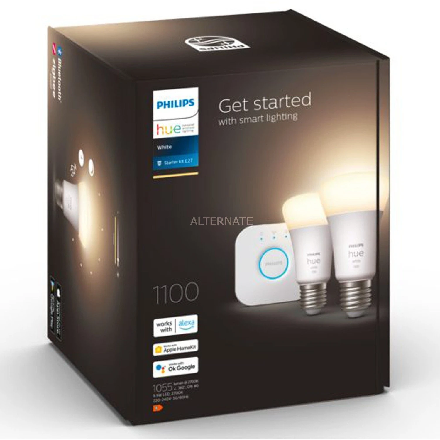 Leuchtmittel Philips Hue White Starter-Kit E27, LED-Lampe (zwei Lampen, Eine Hue-Bridge, Ersetzt 75 Watt) 6 Leuchtmittel Philips Hue White Starter-Kit E27, LED-Lampe (zwei Lampen, Eine Hue-Bridge, Ersetzt 75 Watt) – Bild 4