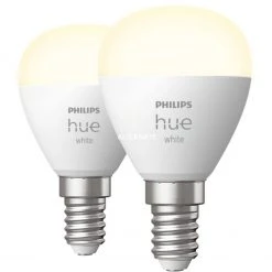 Leuchtmittel Philips Hue White Tropfenform P45 E14, LED-Lampe (Doppelpack, Ersetzt 40 Watt)