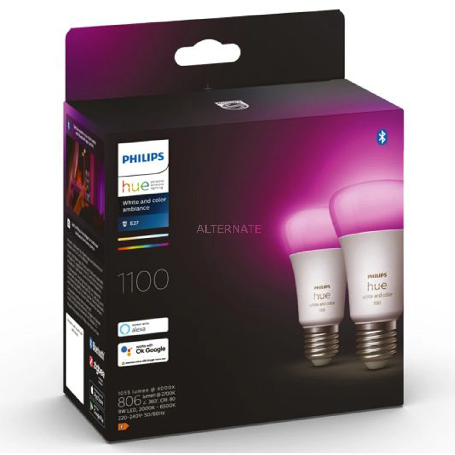 Leuchtmittel Philips Hue White & Color Ambiance E27, LED-Lampe (Doppelpack, Ersetzt 75 Watt) – Bild 4