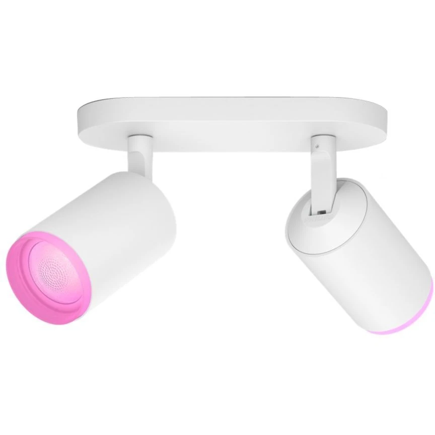 Leuchten Philips Hue White & Color Ambiance Fugato 2er-Spot, LED-Leuchte (weiß)