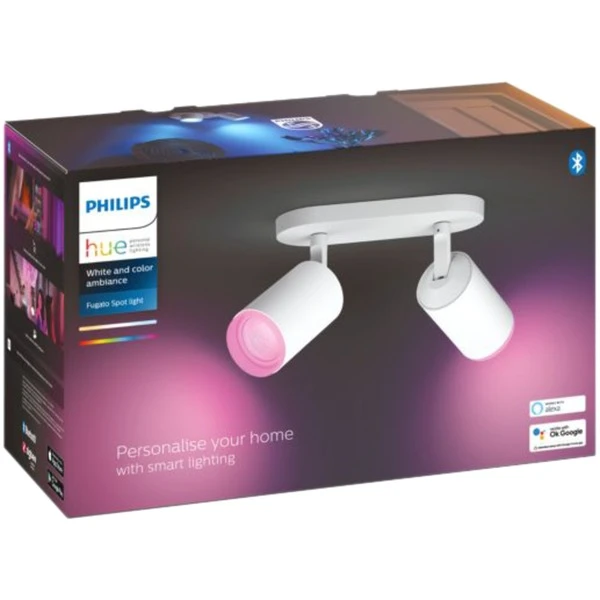 Leuchten Philips Hue White & Color Ambiance Fugato 2er-Spot, LED-Leuchte (weiß) – Bild 3