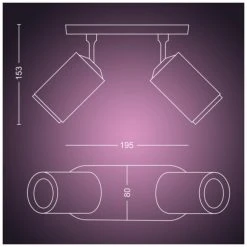 Leuchten Philips Hue White & Color Ambiance Fugato 2er-Spot, LED-Leuchte (weiß) -Smart Home Zubehör Verkaufsgeschäft Philips Hue White Color Ambiance Fugato 2er Spot LED Leuchte@@1791382 4