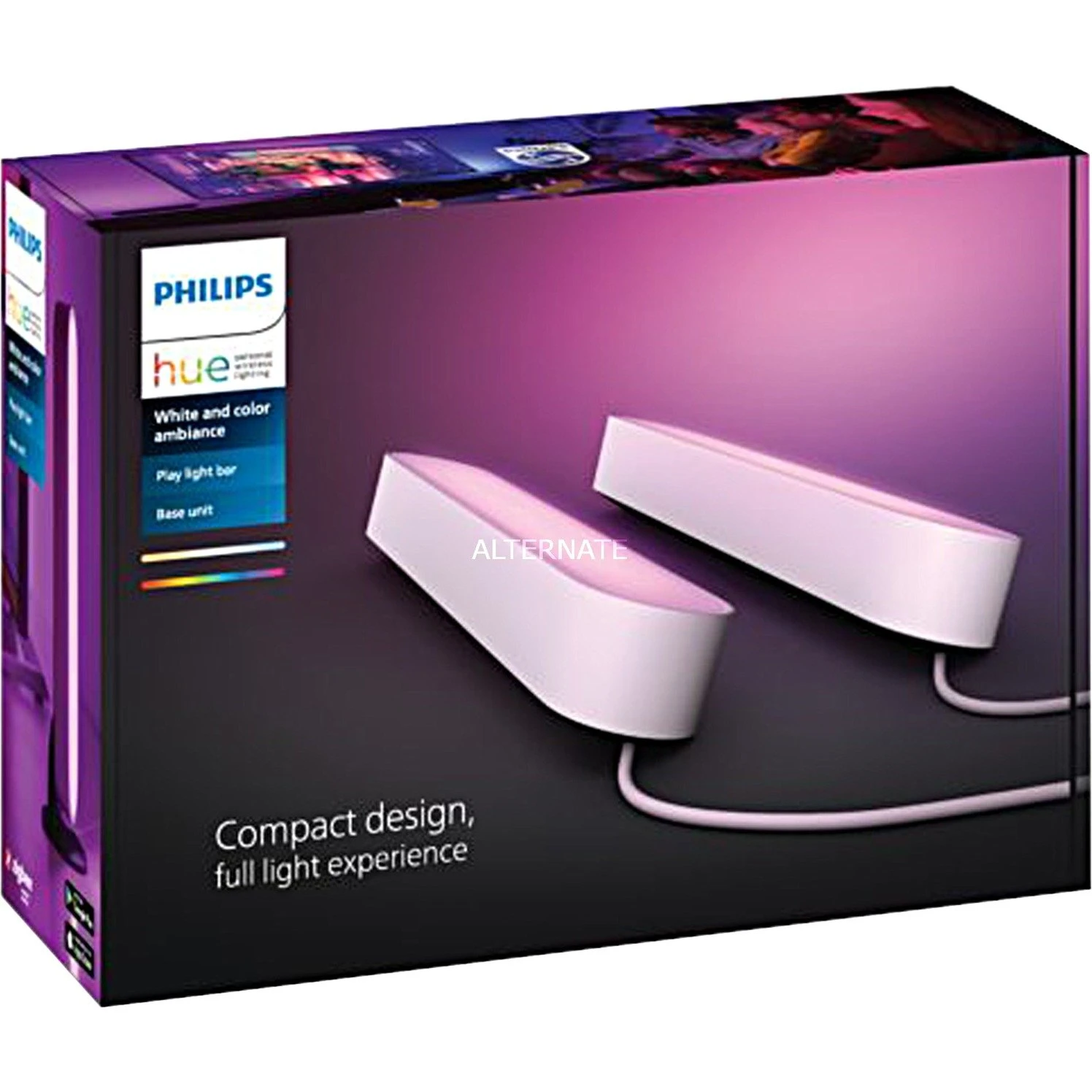 Leuchten Philips Hue White & Color Ambiance Play Lightbar, LED-Leuchte (weiß, Doppelpack)
