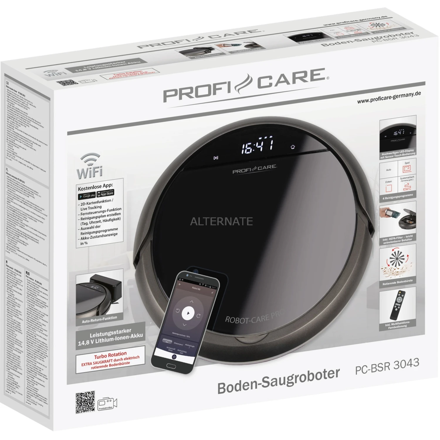 ProfiCare PC-BSR 3043, Saugroboter (schwarz) 8 ProfiCare PC-BSR 3043, Saugroboter (schwarz) – Bild 6