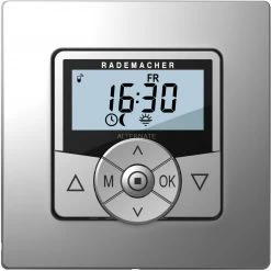Rollladensteuerung Rademacher DuoFern HomeTimer 9498-AL, Zeitschaltuhr (aluminium/schwarz)