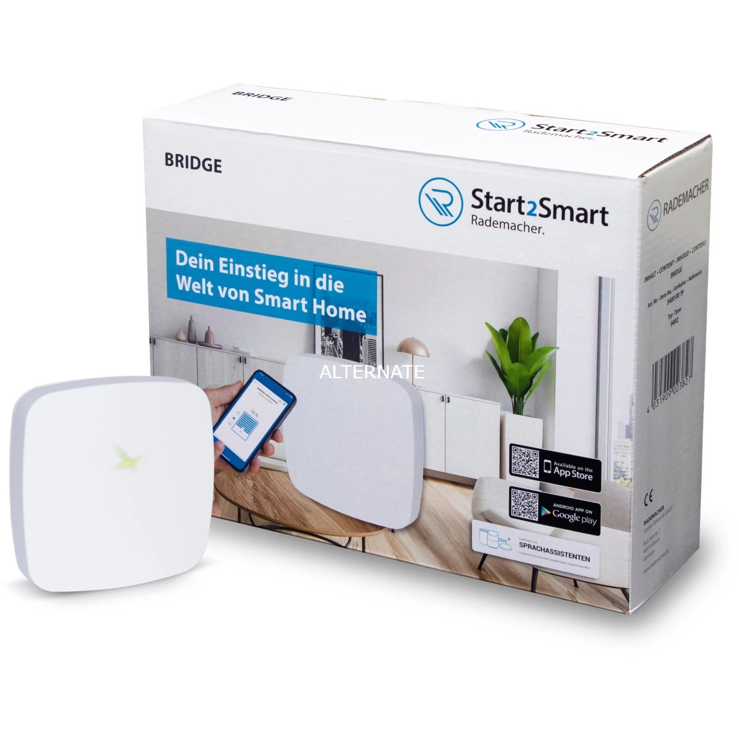 Rollladensteuerung Rademacher Multibundle Rohrmotoraktor + Bridge (5x Rohrmotor-Aktor 9471-1, 1x Start2Smart Bridge) 4 Rollladensteuerung Rademacher Multibundle Rohrmotoraktor + Bridge (5x Rohrmotor-Aktor 9471-1, 1x Start2Smart Bridge) – Bild 2