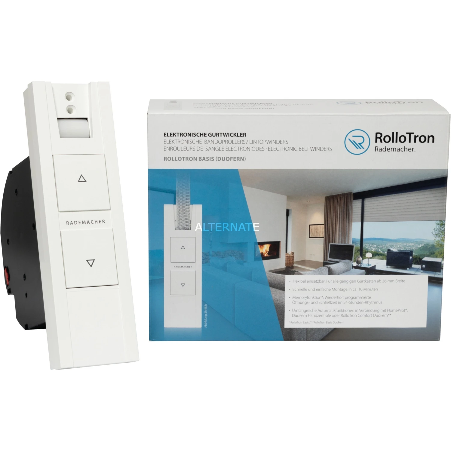 Rollladensteuerung Rademacher RolloTron Basis DuoFern 1200-UW, Elektrischer Gurtwickler (weiß) 6 Rollladensteuerung Rademacher RolloTron Basis DuoFern 1200-UW, Elektrischer Gurtwickler (weiß) – Bild 4