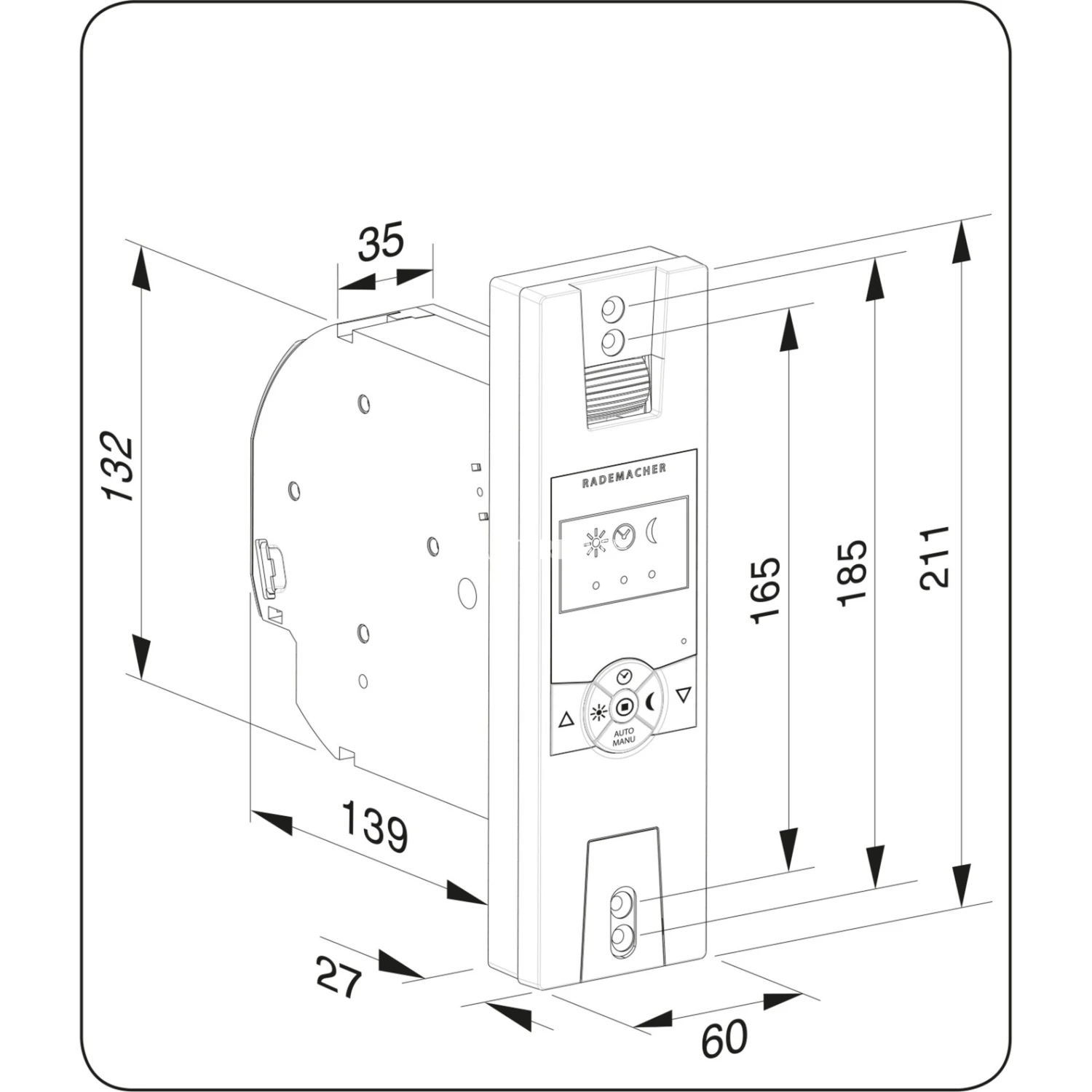 Rollladensteuerung Rademacher RolloTron Standard 1300-UW (weiß) 8 Rollladensteuerung Rademacher RolloTron Standard 1300-UW (weiß) – Bild 6