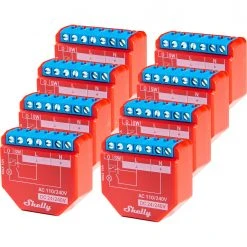 Schalter Shelly 1PM Plus, Relais (8er Pack)