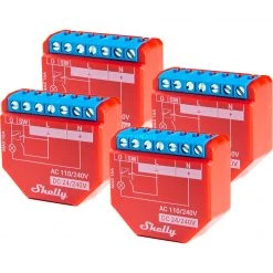 Schalter Shelly 1PM Plus, Relais (4er Pack)