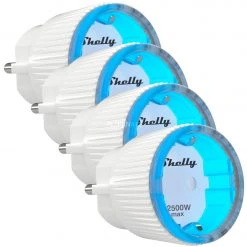Smarte Steckdosen Shelly Plug S, Stecker (weiß, 4er Pack)